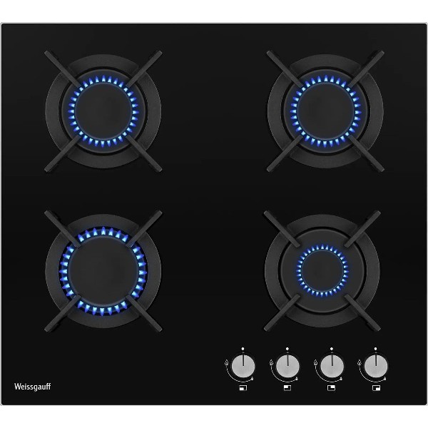 Варочная поверхность Weissgauff HG 640 BGV газовая черный